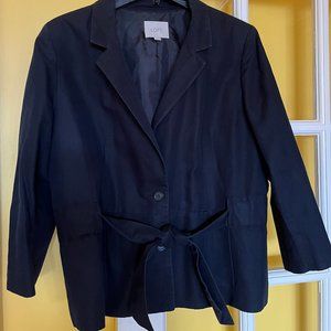 Women's Linen & Cotton Tailored Jacket, Size 16, Ann Taylor Loft